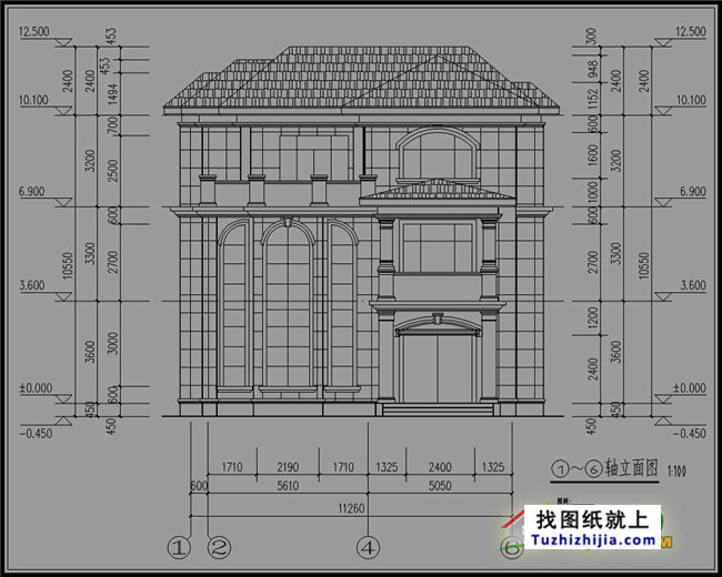 最新欧式三层别墅设计图纸