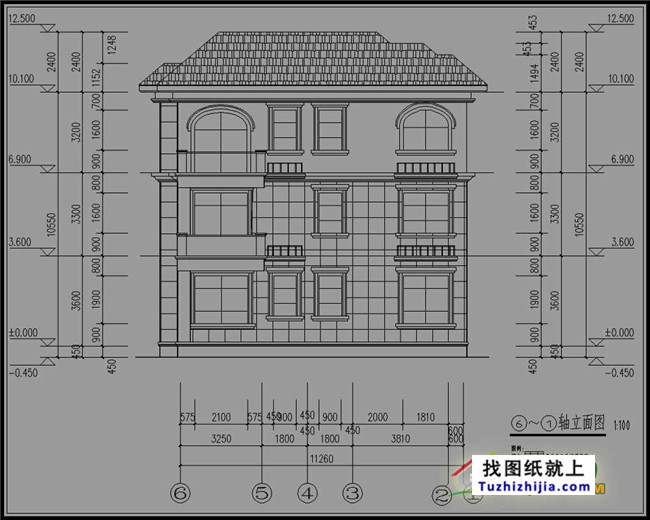 最新欧式三层别墅设计图纸