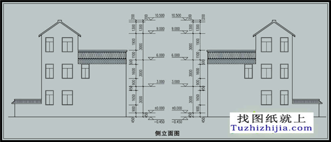 200平方米农村兄弟合建实用三层CAD设计图纸带外观,20x10米