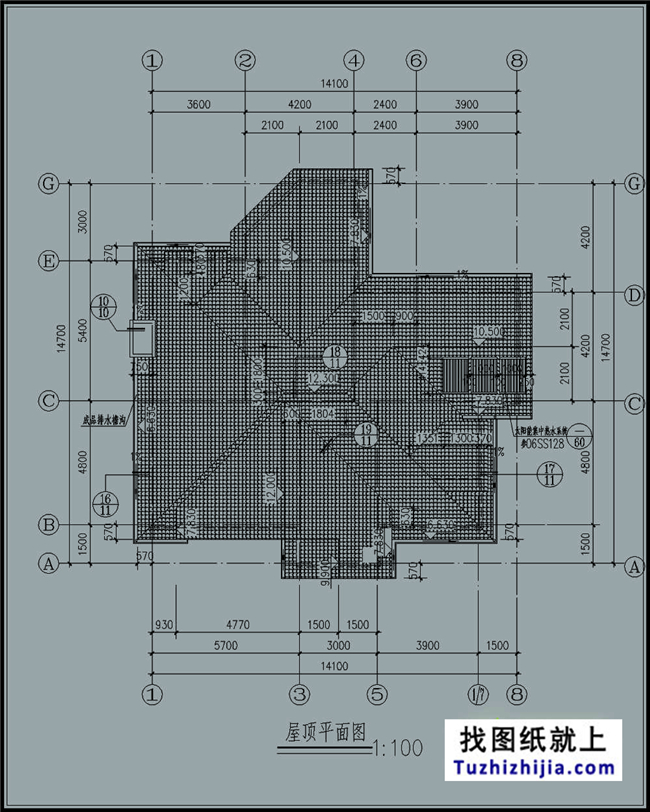 200平方米三层豪华欧式别墅房屋设计CAD图纸,16X15米