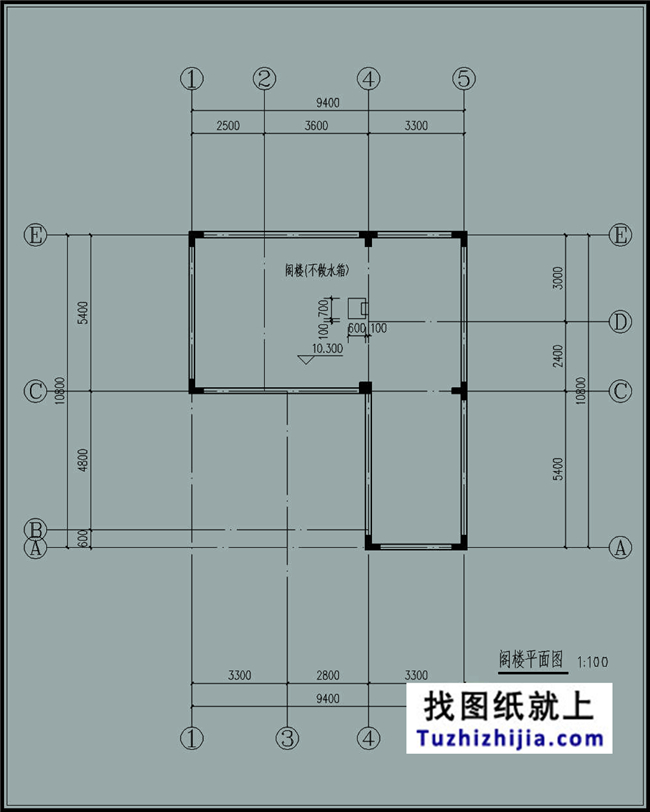 105平方米新农村自建三层小别墅设计施工图,10x11米