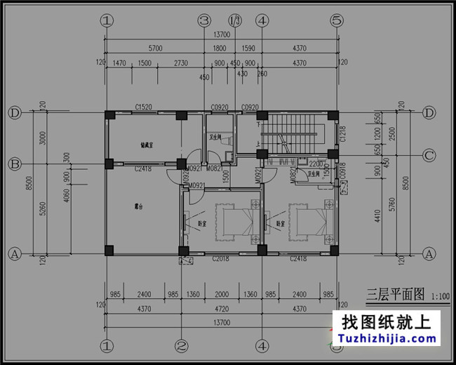 115平方米农村三层别墅设计图,预算35万左右