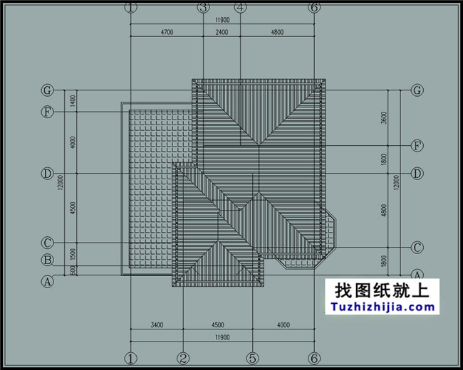造价:28万,新农村三层别墅施工图纸及效果图,12X12米140平方米