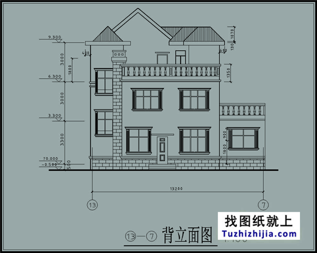 【小户型90平米三层新农村自建房屋设计施工