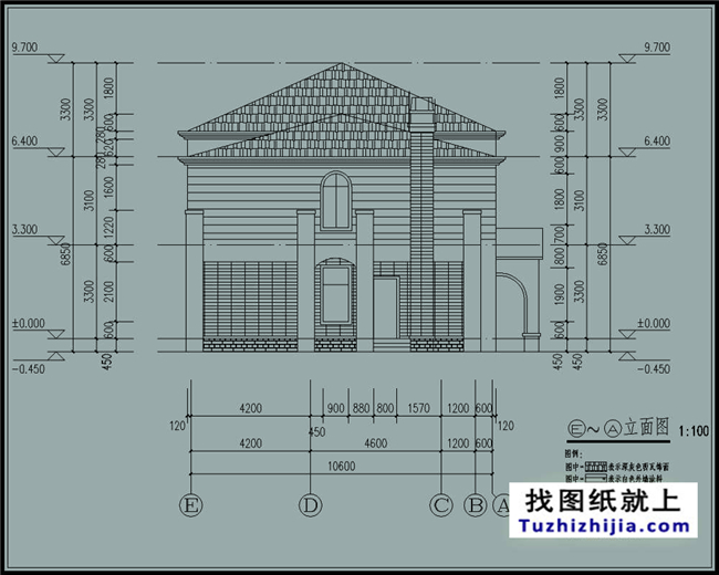 185平米自建三层别墅房屋施工设计图纸及效果图