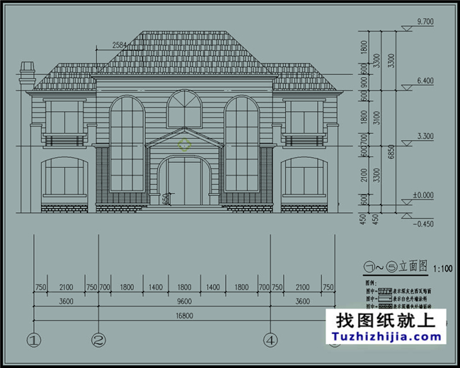 185平米自建三层别墅房屋施工设计图纸及效果图