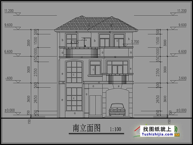 90平方米三层小别墅设计图纸,带效果图