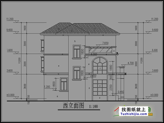 90平方米三层小别墅设计图纸,带效果图