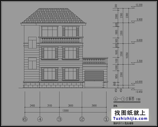 预算30万左右的新农村三层房屋设计图推荐