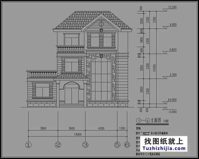 预算30万左右的新农村三层房屋设计图推荐