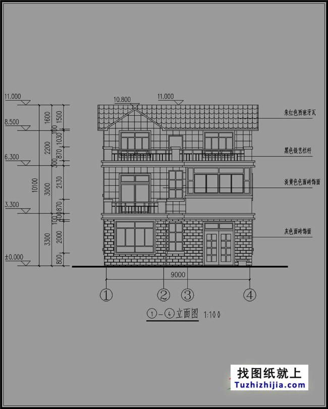 带小院新农村房屋设计图纸