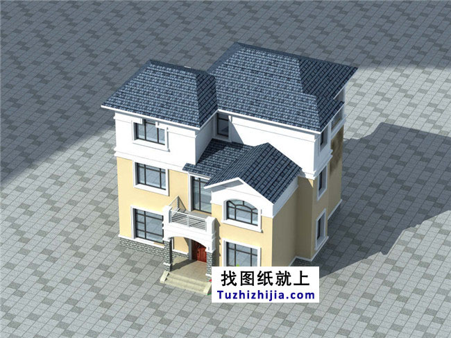 南方新农村三层楼房设计图纸,带房屋效果图
