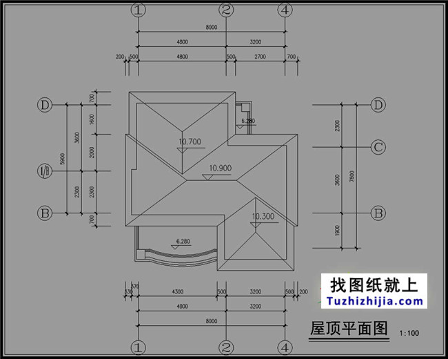 小户型三层别墅设计图纸,适合新农村自建
