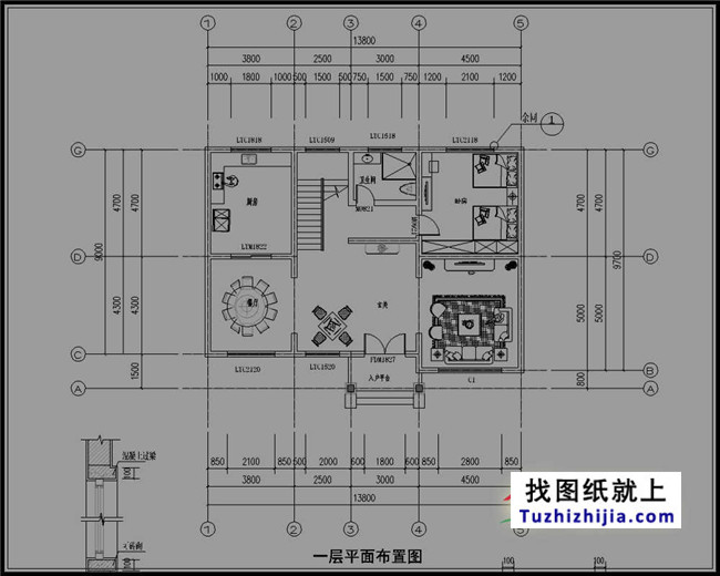 浙江新农村三层房屋设计图纸,农村住宅设计图集
