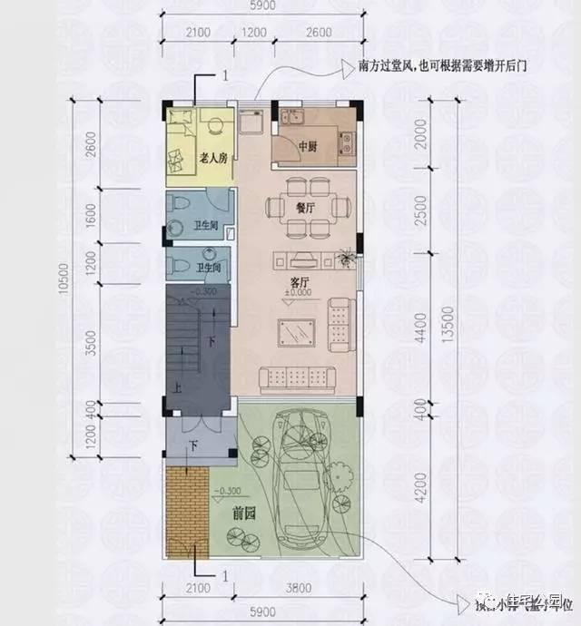 5.9米面宽怎样建别墅设计？还有车库？