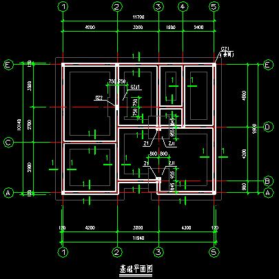 3层别墅CAD图纸，占地面积120平米，建筑面积301方米