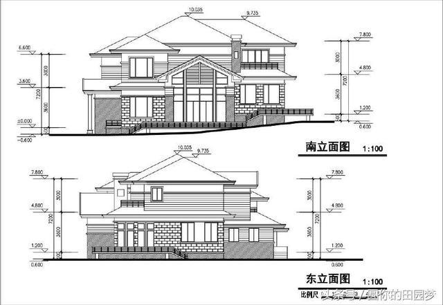 斜屋面二层独栋别墅 造型简洁漂亮空间布局合理