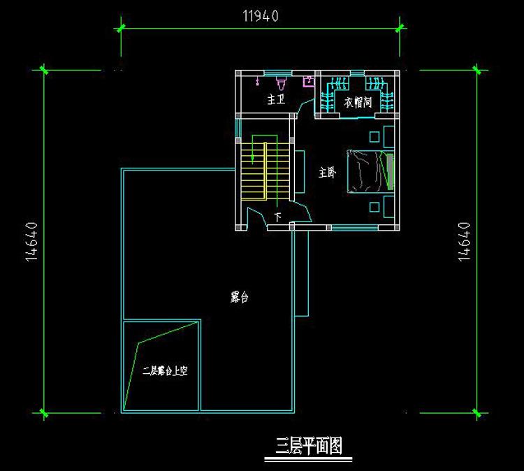 12X18米三层现代农村别墅, 带院子和平层顶, 30万以内