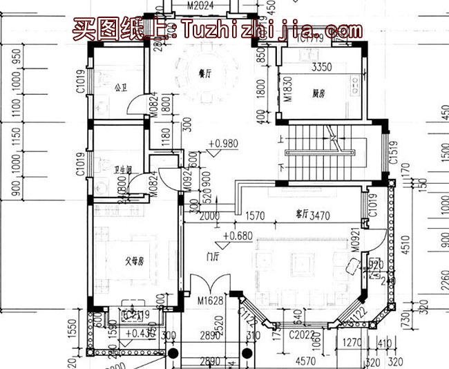 高端三层带地下室别墅房屋设计图方案及效果图