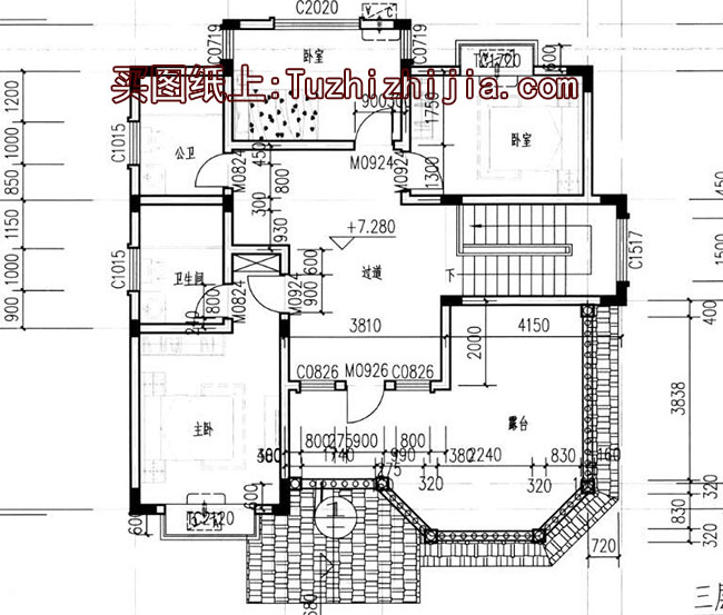 高端三层带地下室别墅房屋设计图方案及效果图