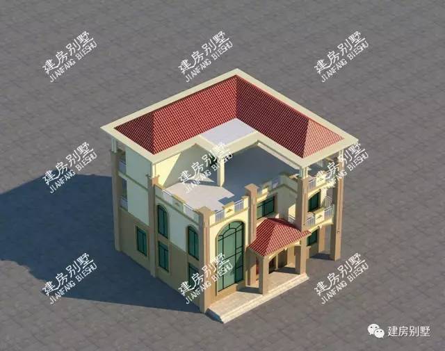 三层农村豪华别墅设计图，在老家自建房首选！