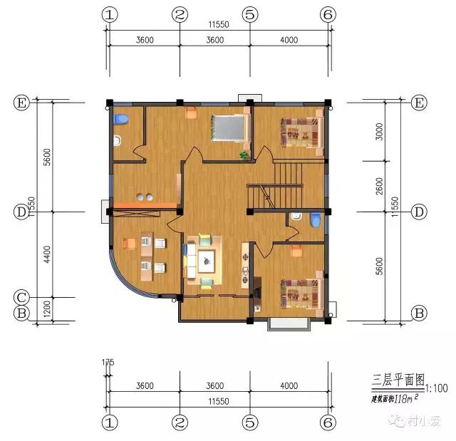12×20米四层自建别墅设计图，行走于乡村的建筑设计！
