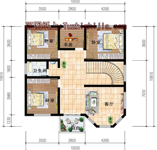 新农村建房一层设计图,建房图纸新农村一层,二层新农村自建房图片_大山谷图库