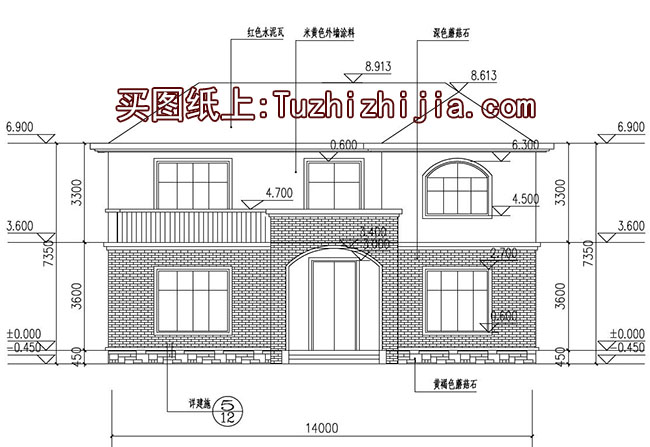 简单农村自建二层楼房设计图,南北通透