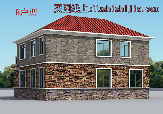 图纸介绍:本户型为两层三间新农村住宅设计图,精美的外墙,漂亮的造型符合80后、90后年轻人的审美,内部户型设计合理,南北通透,采光,通风好,设计师把卫生间放到边角恰到好处。 占地面积:13.0m*12.2m,155平方米左右; 建筑层高:二层; 建筑高度:10.34米(含屋顶); 设计功能: 一层户型设计:大堂、客厅、餐厅、厨房、卧室x2、卫生间; 二层户型设计:客厅、主卧(带衣帽间和卫生间)、卧室x2、卫生间、大露台、阳台; 图纸目录: 建筑图:图纸目录、建筑说明、各层平面图、立面图x4、剖面图、大样图