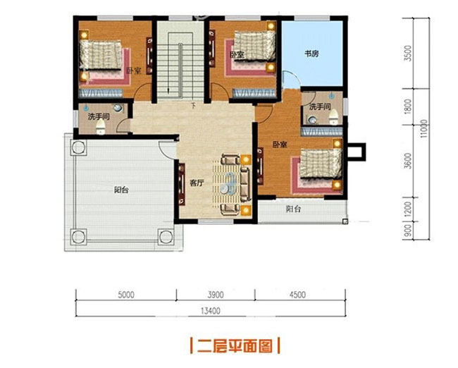 二层美式自建别墅设计图，全套施工图+外观效果图