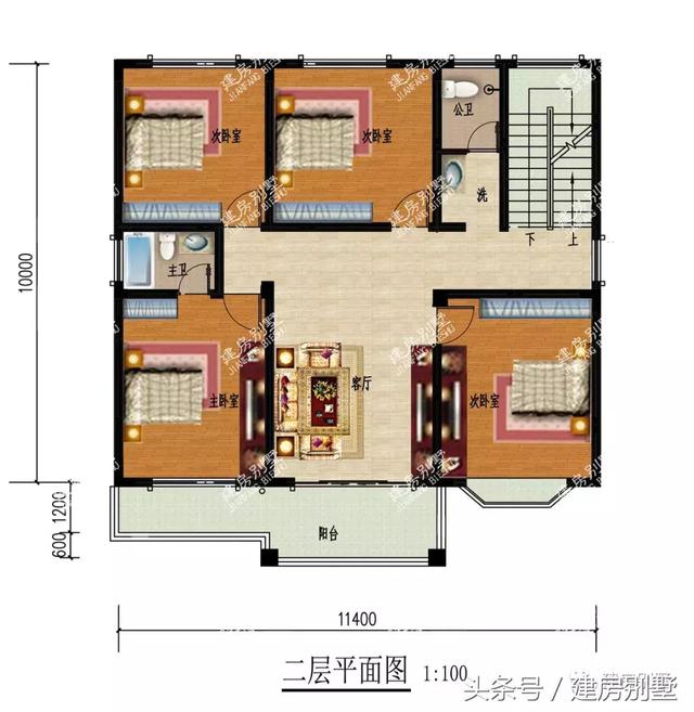 2023年新款农村三层别墅设计图，湖南和广东人非常喜欢