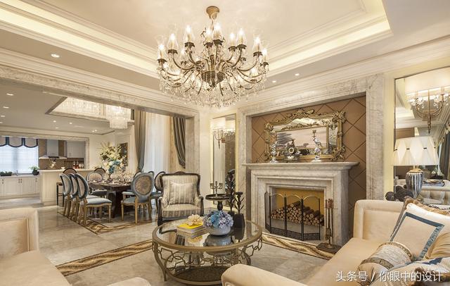 法式别墅装修设计案例实拍，高贵、奢华、浪漫