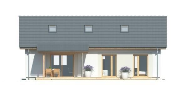 一层坡屋顶平房住宅设计效果图，简单、现代