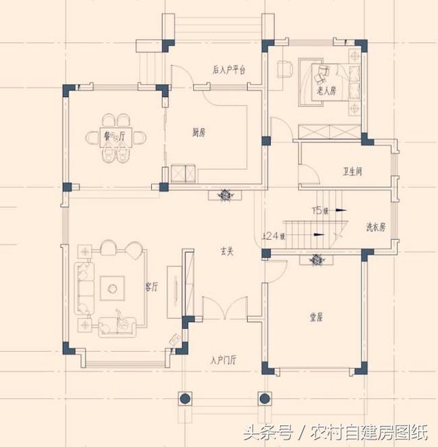 13X12米欧式豪华农村楼房方案图，很受欢迎