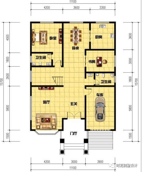 11X15m三层欧式别墅，7室3厅带车库娱乐室，喜欢吗？