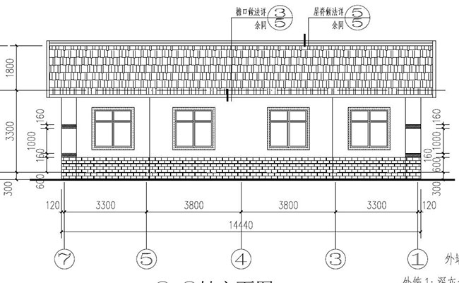 农村一层4万建房设计图,简单、实用手风琴折叠图纸式图片