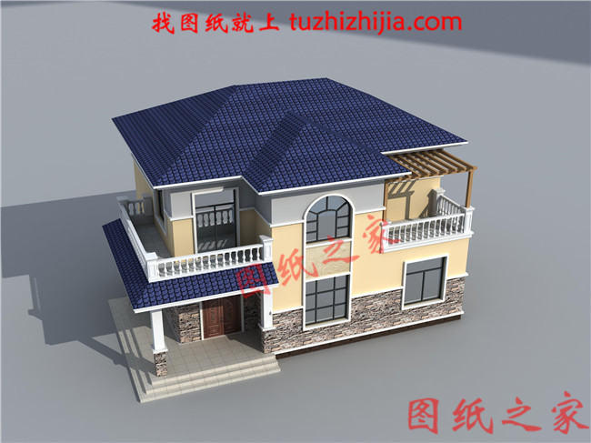 简单实用两层楼的房子设计图，13×10占地130平方米