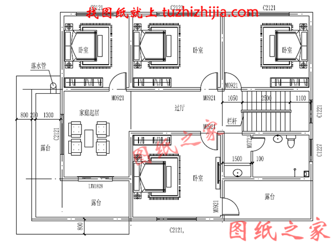 简单实用两层楼的房子,×10占地平方米