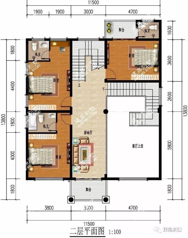 3款带大露台的四层别墅设计方案图，挑一套随便建