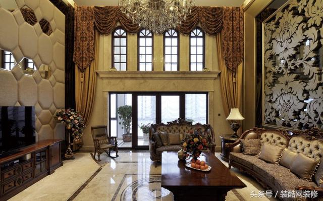 500平别墅欧式古典风格装修案例，皇家级的享受