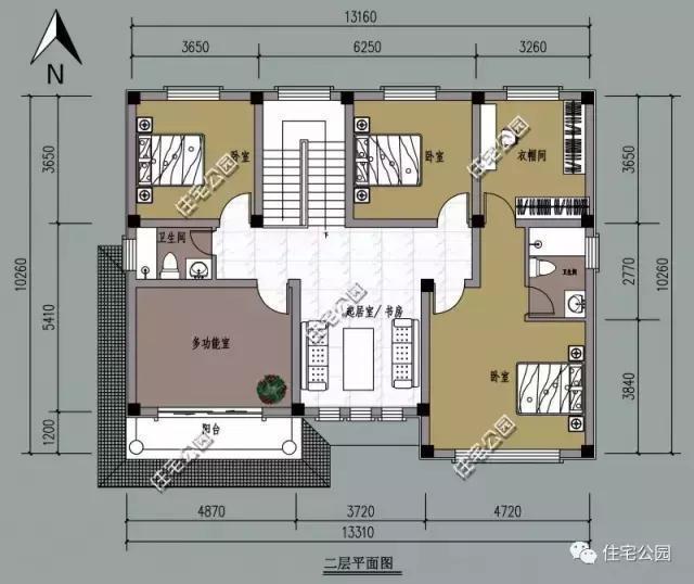 2套别墅户型，面宽13米不同风格，你更喜欢哪个？