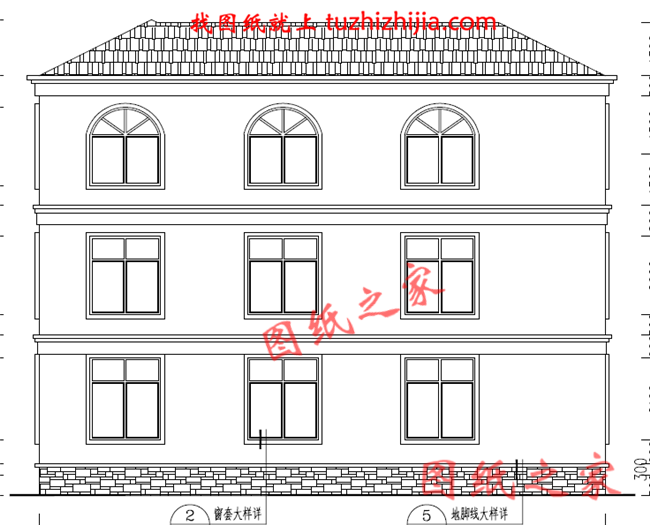农村两层半楼房设计图,平面功能分区明确,布置