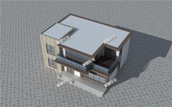 14X10米现代平顶二层别墅设计方案图，第一眼就喜欢上它了