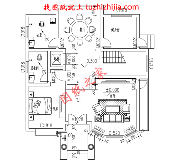 带电梯农村建房三层小洋楼,楼中楼结构,带露台_三层别墅设计图_图纸之