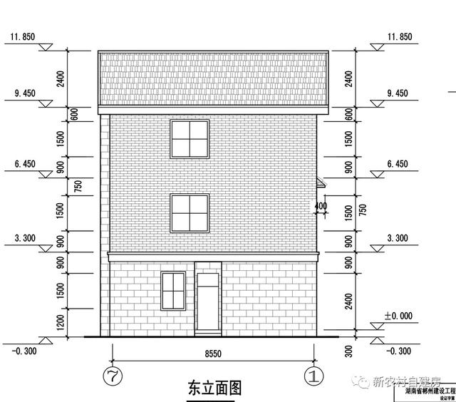 9x12米乡村三层别墅设计，单家独院含平面图和立面图