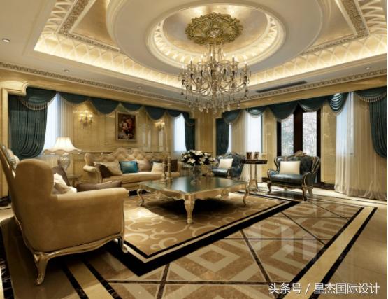 500平别墅豪华装修案例，给你皇帝般的享受