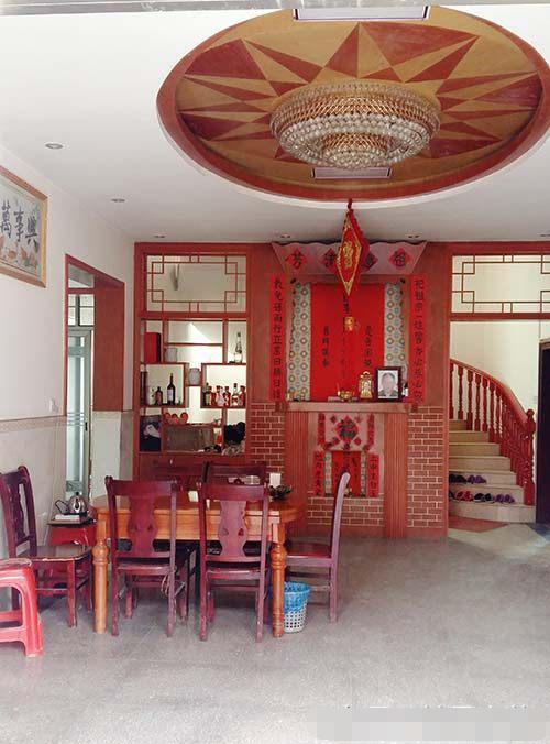 离开深圳7年，晒晒我姐农村自建别墅，博古架和楼梯太赞了！