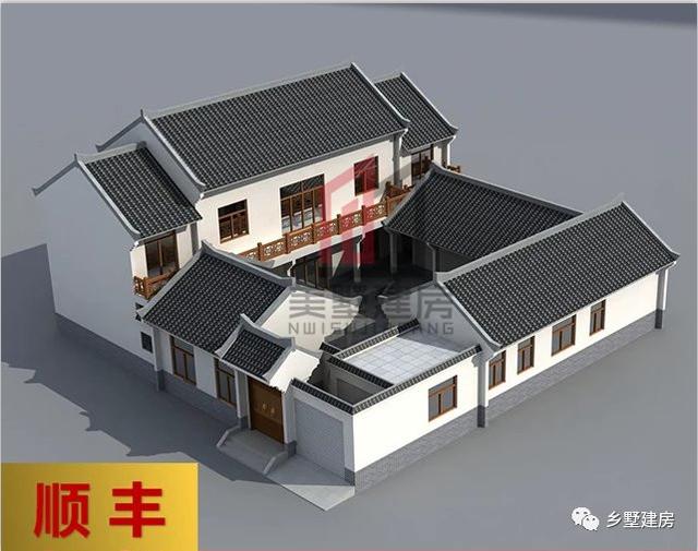 传统中式自建别墅与现代风格碰撞，看看你喜欢这种自建房吗？