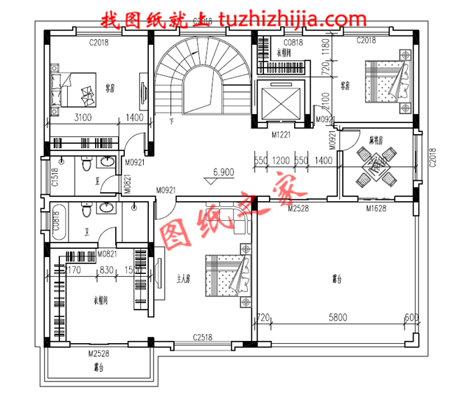 新中式三层楼房设计图纸,带地下室,地下车库,带电梯