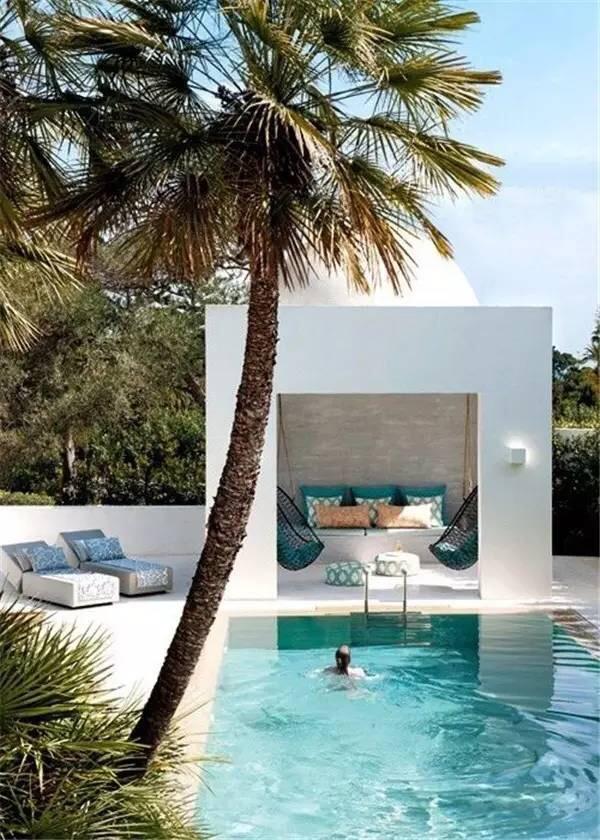 15个绝美的别墅泳池效果图，让你体会什么叫夏天的味道！
